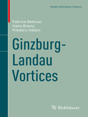 cover image of Ginzburg-Landau Vortices